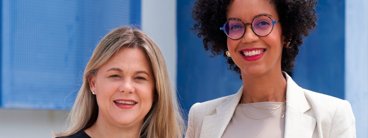 Amanda Silva, outgoing executive director, and Karla Peña Romero, newly appointed executive director of Habitat for Humanity of Puerto Rico